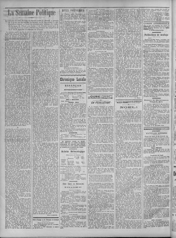 25/12/1910 - La Dépêche républicaine de Franche-Comté [Texte imprimé]