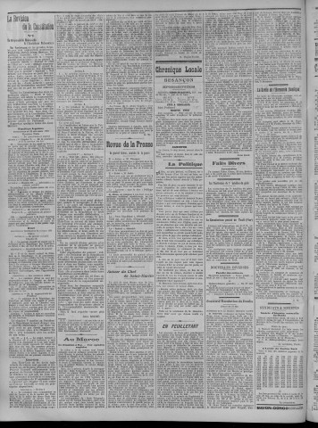 29/05/1911 - La Dépêche républicaine de Franche-Comté [Texte imprimé]