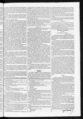 18/04/1840 - Le Progrès de Besançon et de la Franche-Comté