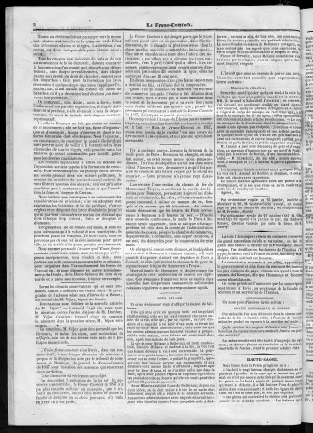 09/02/1848 - Le Franc-comtois - Journal de Besançon et des trois départements