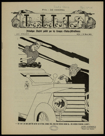 Tacatacteufteuf [Texte imprimé] : Périodique illustré publié par les groupes d'autos-mitrailleuses 12° groupe d'automitrailleuses