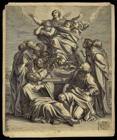 [L'Assomption de la Vierge] [image fixe] / Anabal Carace, pinx. G. Chasteau, sculp. et ex privilegio Regis , 1655/1683