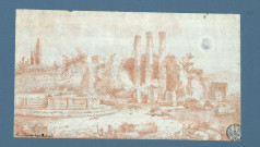Pouzzoles, temple de Serapis / Pierre-Adrien Pâris , [S.l.] : [P.-A. Pâris], [1700-1800]