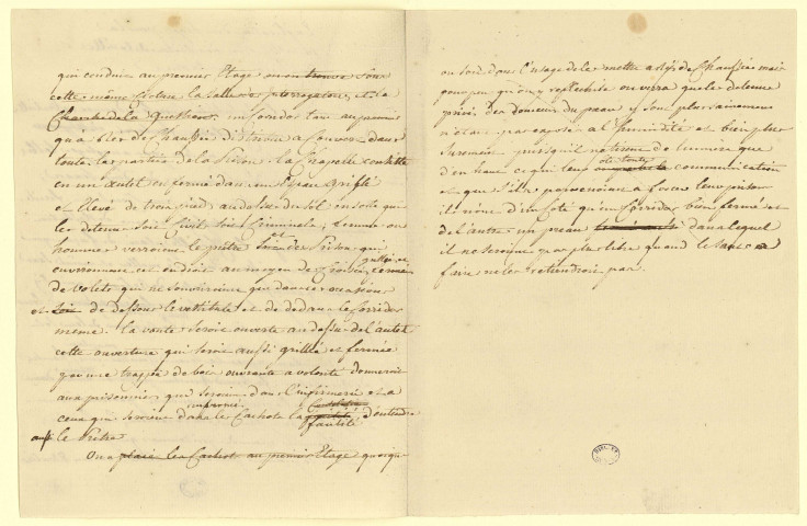Prisons royales de Chalon-sur-Saône. Texte explicatif / Pierre-Adrien Pâris , [S.l.] : [P.-A. Pâris], [1780]