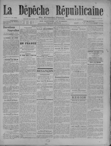 10/03/1920 - La Dépêche républicaine de Franche-Comté [Texte imprimé]