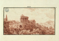 Vue du temple de la Sibylle à Tivoli / Pierre-Adrien Pâris , [S.l.] : [P.-A. Pâris], [1700-1800]