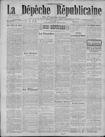 20/04/1921 - La Dépêche républicaine de Franche-Comté [Texte imprimé]