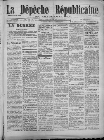 02/06/1917 - La Dépêche républicaine de Franche-Comté [Texte imprimé]
