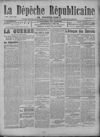 08/05/1915 - La Dépêche républicaine de Franche-Comté [Texte imprimé]