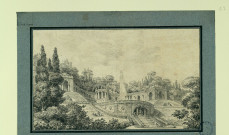 Vue d'escaliers et terrasses (imaginaires) / Pierre-Adrien Pâris , [S.l.] : [P.-A. Pâris], [1700-1800]