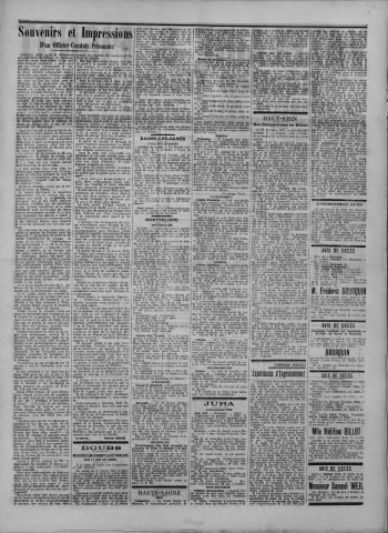 01/02/1916 - La Dépêche républicaine de Franche-Comté [Texte imprimé]