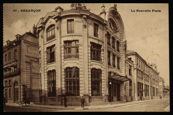 Besançon - Besançon - La Nouvelle Poste. [image fixe] , Besançon : Etablissements C. Lardier - Besançon (Doubs), 1914/1922