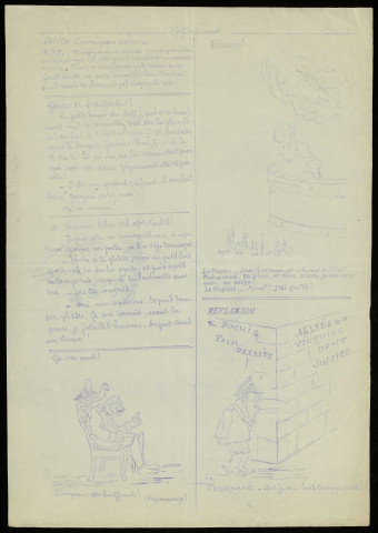 Le Croissant [Texte imprimé] : rédigé par un fumiste, illustré par un balayeur appartenant à l'Armée d'Orient