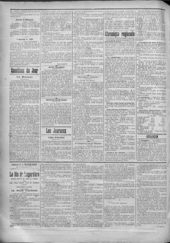 21/12/1895 - La Franche-Comté : journal politique de la région de l'Est