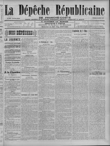 16/03/1907 - La Dépêche républicaine de Franche-Comté [Texte imprimé]