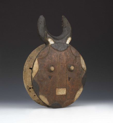 Masque kple-kple (Goli) - masque Baoulé, Côte d’Ivoiremasque stylisé cornu