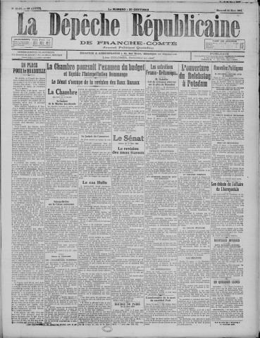 22/03/1933 - La Dépêche républicaine de Franche-Comté [Texte imprimé]