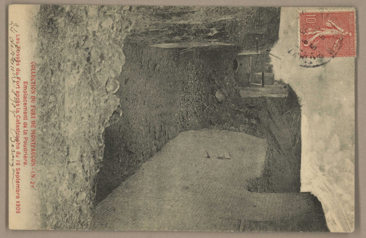Emplacement de la Poudrière. Les Fosses du Fort après la Catastrophe du 16 Septembre 1906. [image fixe] , 1904/1906
