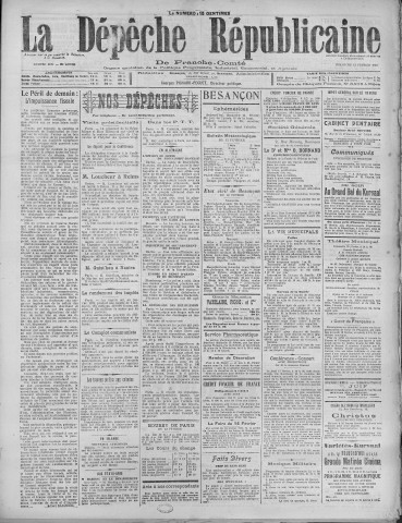 13/02/1921 - La Dépêche républicaine de Franche-Comté [Texte imprimé]