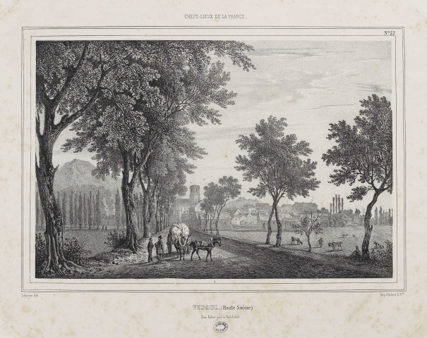 Vesoul [estampe] : Haute-Saône / Leborne lith. , [Vesoul] : Imp. d'Aubert et cie, [1800-1865]