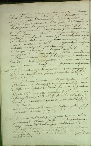 Ms Pâris 23 - « Journal relatif aux Menus Plaisirs du Roy, commencé le 1er juillet 1779 » et terminé en 1792, par P.-A. Paris, architecte des Menus