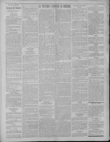 27/10/1922 - La Dépêche républicaine de Franche-Comté [Texte imprimé]