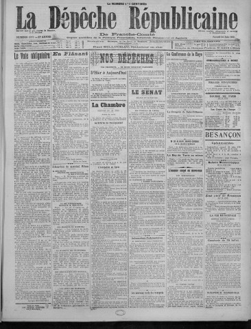 24/06/1922 - La Dépêche républicaine de Franche-Comté [Texte imprimé]