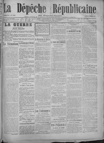 08/12/1917 - La Dépêche républicaine de Franche-Comté [Texte imprimé]