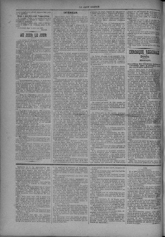 12/10/1883 - Le petit comtois [Texte imprimé] : journal républicain démocratique quotidien