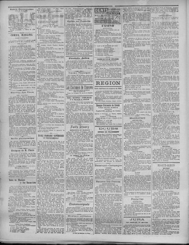 24/07/1921 - La Dépêche républicaine de Franche-Comté [Texte imprimé]