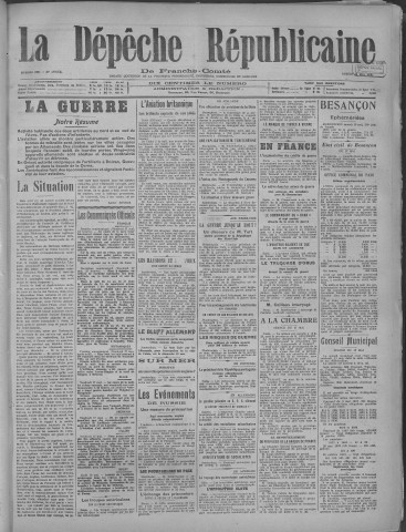 18/05/1918 - La Dépêche républicaine de Franche-Comté [Texte imprimé]