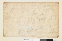 Etude de torses masculins en diverses positions