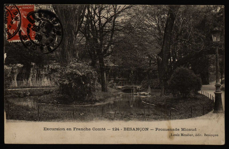 Besançon. Promenade Micaud [image fixe] , Besançon : Louis Mosdier, 1908/1909