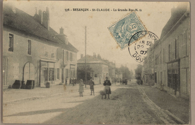 Besançon - St-Claude - La Grande-Rue, N. 1 [image fixe] , 1904/1907