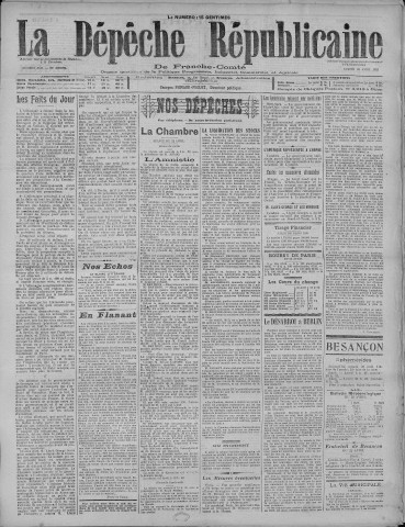 23/04/1921 - La Dépêche républicaine de Franche-Comté [Texte imprimé]