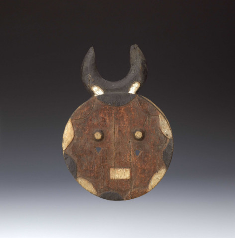Masque kple-kple (Goli) - masque Baoulé, Côte d’Ivoiremasque stylisé cornu