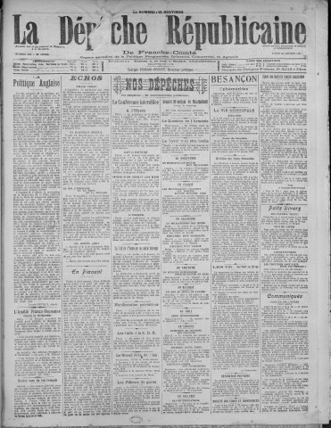 24/01/1921 - La Dépêche républicaine de Franche-Comté [Texte imprimé]