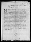 Copie de la lettre du roy, écrite à M. le marquis de Castries