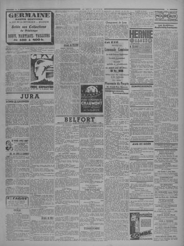 12/06/1938 - Le petit comtois [Texte imprimé] : journal républicain démocratique quotidien
