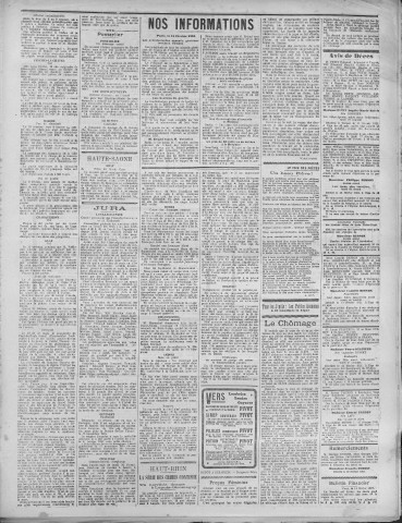 16/02/1921 - La Dépêche républicaine de Franche-Comté [Texte imprimé]