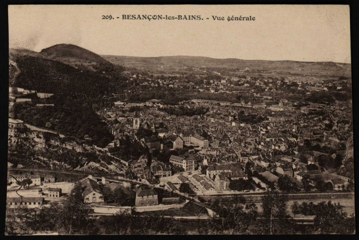 Besançon-les-Bains. - Vue générale [image fixe] , Besançon : Etablissements C. Lardier, 1904/1930