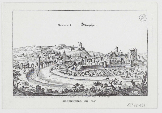 Montbéliard en 1643 [estampe] / [Mérian] , [S.l.] : [s.n.], [198. ?]