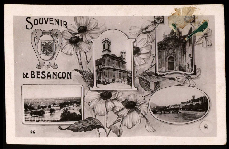 Souvenir de Besançon [image fixe] , Paris : Marque "Rose" 145, rue du Temple, 1904/1910