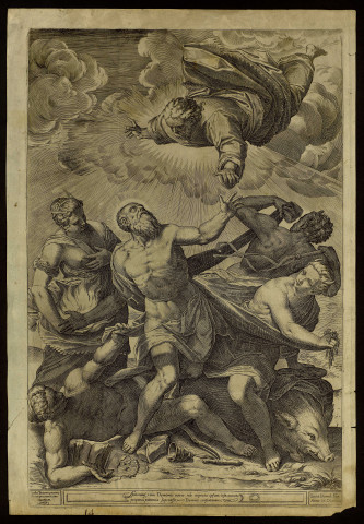[La tentation de saint Antoine] [image fixe] / Iacobi Tintoreti pictoris veneti prestantissimi inuentum  ; Luca Berteli For Anno M-DI XXXII , 1542