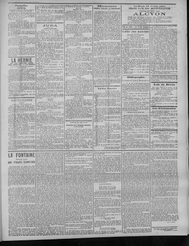 27/07/1921 - La Dépêche républicaine de Franche-Comté [Texte imprimé]