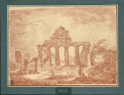 43 - Vue du temple de Cérès à Paestum , Paestum, 1760