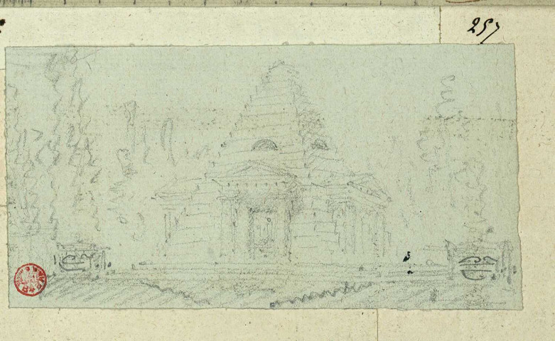 Pyramide. Projet de décor de théâtre / Pierre-Adrien Pâris , [S.l.] : [P.-A. Pâris], [1700-1800]
