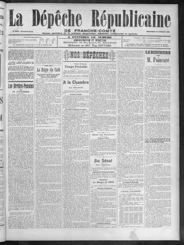16/01/1907 - La Dépêche républicaine de Franche-Comté [Texte imprimé]