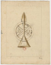 Symbole chrétien combinant le chrisme et les lettres alpha et omega [Image fixe] , [S.l.] : [s.n.], [circa 1650]