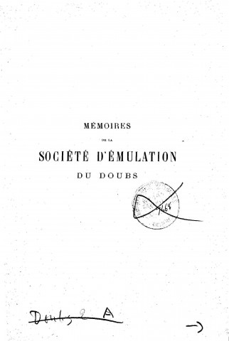 01/01/1914 - Mémoires de la Société d'émulation du Doubs [Texte imprimé]